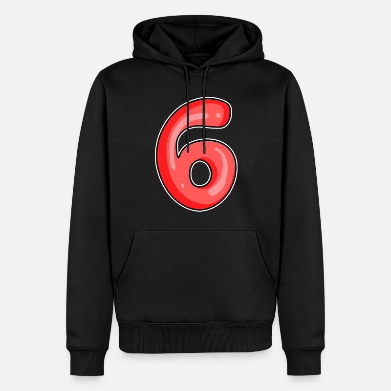 Numéro 6 Numéro - Sweat à capuche Premium bio Homme - noir