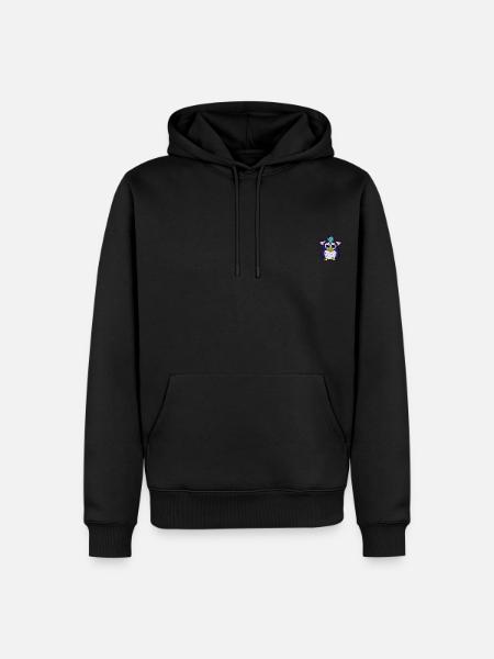 Furby Als Stick-Design - Männer Premium Bio Hoodie - Schwarz