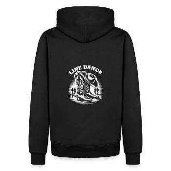 Line Dancing Country Dance - Line Dance Tanzen - Männer Premium Bio Hoodie - Schwarz - Hinten - Nico (187cm)