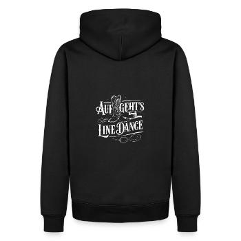 Line Dance Gruppe Training mein Tanzsport - Männer Premium Bio Hoodie - Schwarz - Hinten - Nico (187cm)