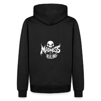 Madness rules the world Motivation Hope - Men’s Premium Organic Hoodie - black - Back - Nico (187cm)
