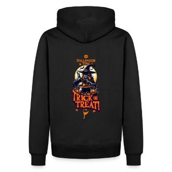 Halloween Time Hexengebräu Trick or Treat - Männer Premium Bio Hoodie - Schwarz - Hinten - Nico (187cm)