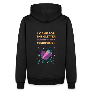 Eurovision - Männer Premium Bio Hoodie - Schwarz - Hinten - Nico (187cm)