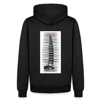 Catamaran Voilier Bateau - Sweat à capuche Premium bio Homme - noir - Dos - Nico (187cm)