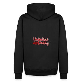 Papa Cadeau Mari Saint-Valentin Saint-Valentin Père - Sweat à capuche Premium bio Homme - noir - Dos - Nico (187cm)
