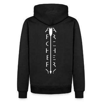 Tir à l'arc Tir à l'arc Flèche Bow - Sweat à capuche Premium bio Homme - noir - Dos - Nico (187cm)