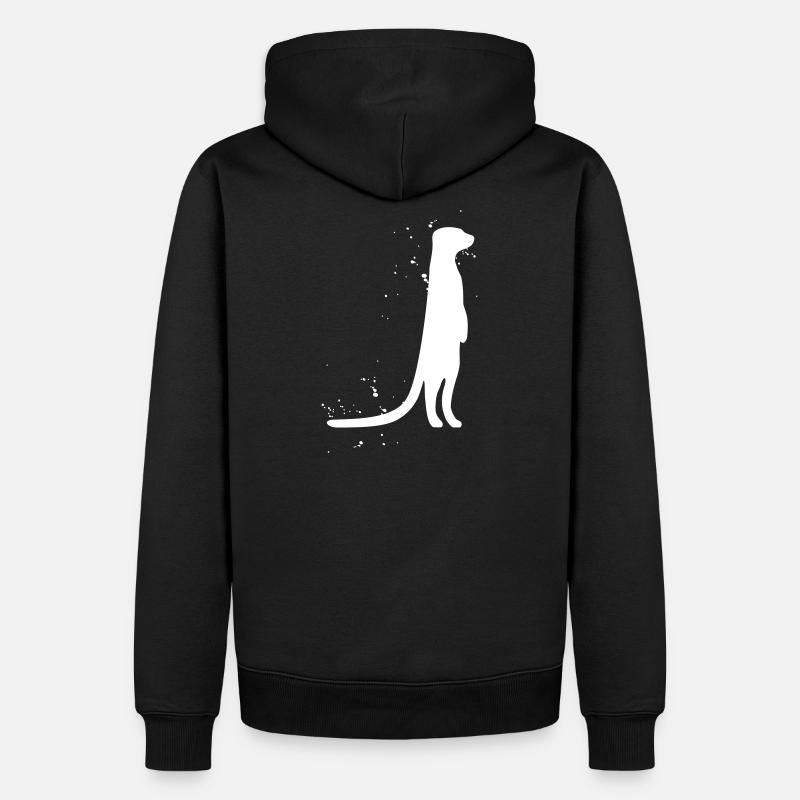 suricates - Sweat à capuche Premium bio Homme - noir