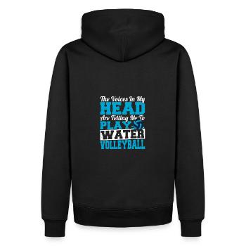 Beach And Water Volleyball Volleyball Player - Männer Premium Bio Hoodie - Schwarz - Hinten - Nico (187cm)