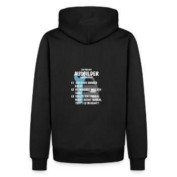 Ausbilder Spruch Geschenk Mechaniker Mechatroniker - Männer Premium Bio Hoodie - Schwarz - Hinten - Nico (187cm)