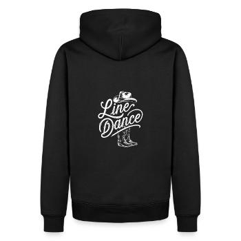 Formation de groupe de danse en ligne My Dance Sport - Sweat à capuche Premium bio Homme - noir - Dos - Nico (187cm)
