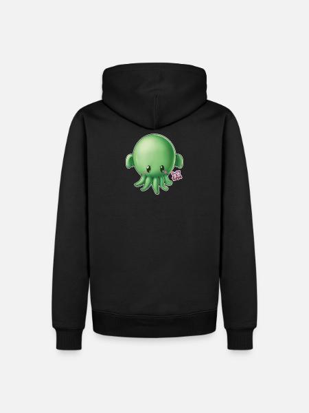 Cthulhu - mignon et grossier - Sweat à capuche Premium bio Homme - noir