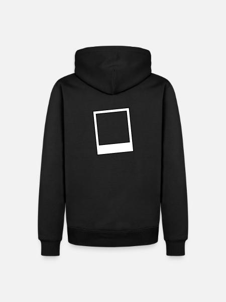 style frame background hipster - Men’s Premium Organic Hoodie - black
