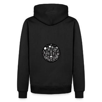 La nuit des morts-vivants - Sweat à capuche Premium bio Homme - noir - Dos - Nico (187cm)