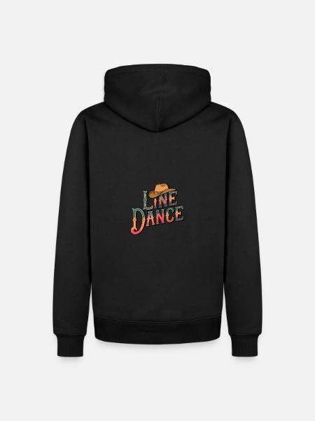 Line Dance Was sonst? Ich bin Line Dancer - Männer Premium Bio Hoodie - Schwarz