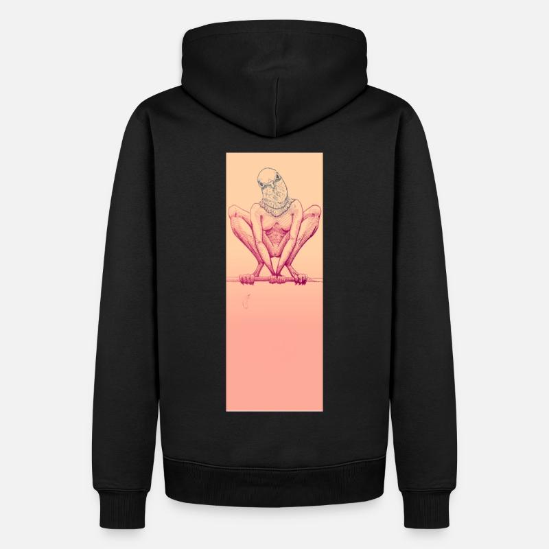 Pigeon - Sweat à capuche Premium bio Homme - noir