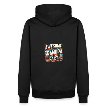 Grandpa Best Angler Baker Buddy Buddy - Men’s Premium Organic Hoodie - black - Back - Nico (187cm)