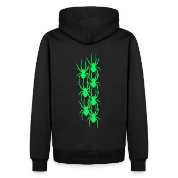 Spinne Spinnen Tiere Horror Halloween - Männer Premium Bio Hoodie - Schwarz - Hinten - Nico (187cm)
