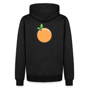 Taronja - Männer Premium Bio Hoodie - Schwarz - Hinten - Nico (187cm)