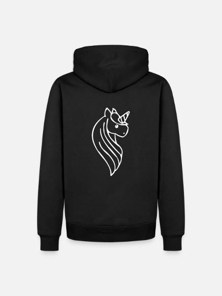 Unicorn / Unicorn - Men’s Premium Organic Hoodie - black