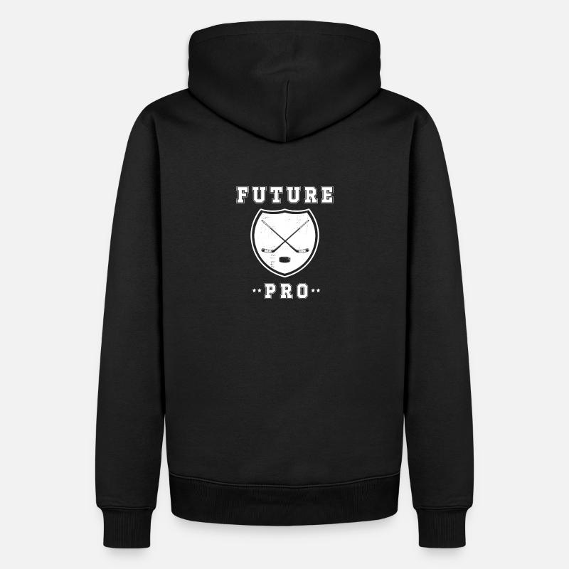 Futur professionnel du hockey - Sweat à capuche Premium bio Homme - noir