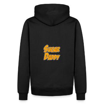 Papa Drôle de chemise disant cadeau Père Mari - Sweat à capuche Premium bio Homme - noir - Dos - Nico (187cm)