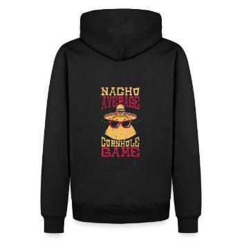 Champion du lancer de sacs Cornhole Cinco de Mayo Cornhole - Sweat à capuche Premium bio Homme - noir - Dos - Nico (187cm)