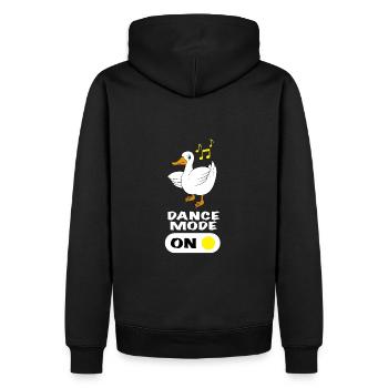 Duck Dancing Saying Mode Dance activé - Sweat à capuche Premium bio Homme - noir - Dos - Nico (187cm)