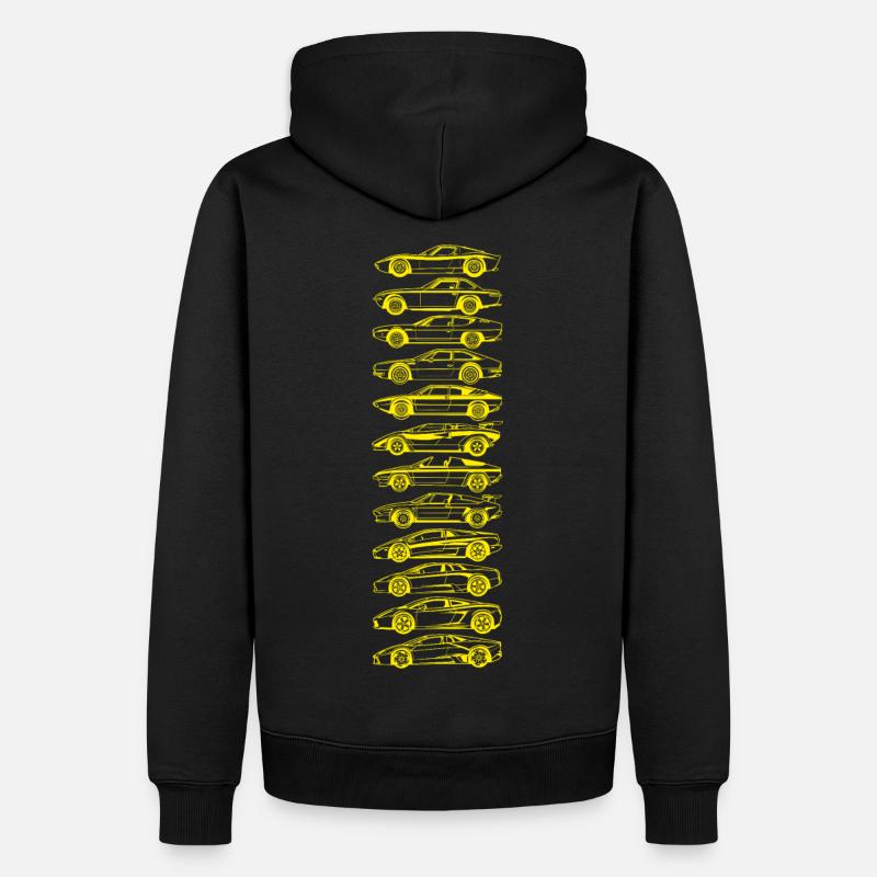 Lambo Evolution - Männer Premium Bio Hoodie - Schwarz