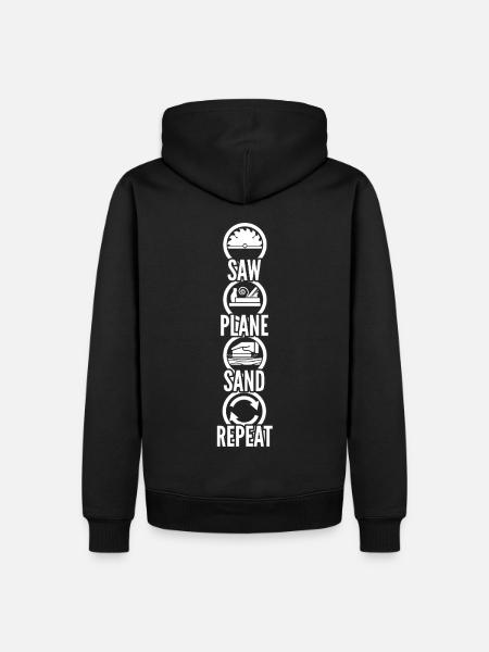 Artisan Mantra Wood lt - Men’s Premium Organic Hoodie - black