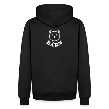 Bärn Bär Schweiz - Männer Premium Bio Hoodie - Schwarz - Hinten - Nico (187cm)