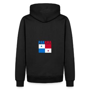 Panama Outdoor Survival - Sweat à capuche Premium bio Homme - noir - Dos - Nico (187cm)