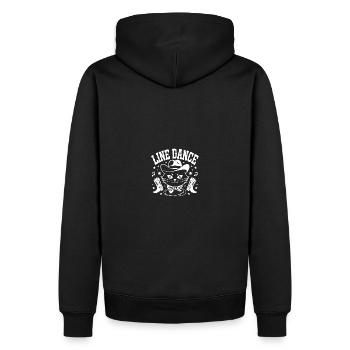 J’adore mon chat et la danse en ligne - Sweat à capuche Premium bio Homme - noir - Dos - Nico (187cm)