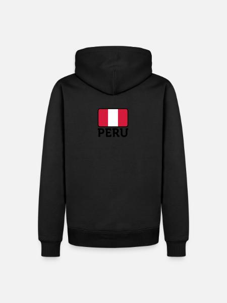 National Flag of Peru - Men’s Premium Organic Hoodie -