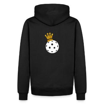 Couronne de pickleball pour le roi et les reines - Sweat à capuche Premium bio Homme - noir - Dos - Nico (187cm)