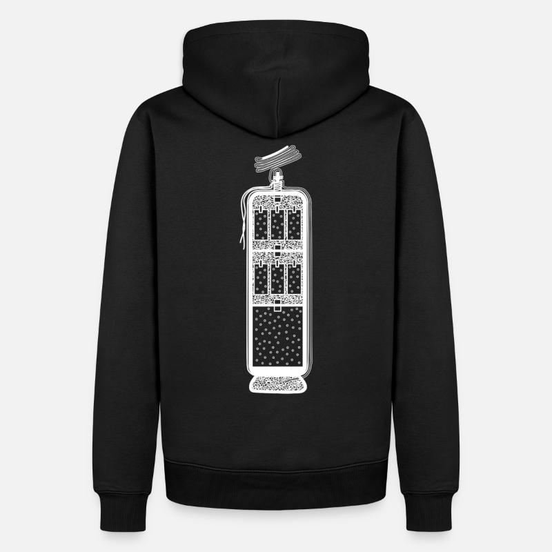 Pyrotechnie Feux d’artifice - Sweat à capuche Premium bio Homme - noir