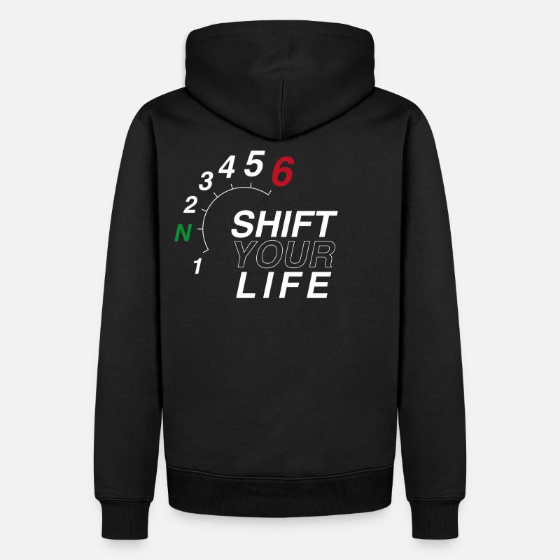 Shift Gear - Moto - Sweat à capuche Premium bio Homme - noir