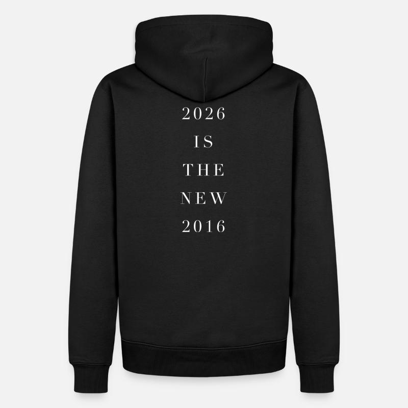 2026 est la nouvelle année 2016 - Sweat à capuche Premium bio Homme - noir