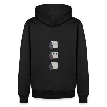 Stone - Sweat à capuche Premium bio Homme - noir - Dos - Nico (187cm)