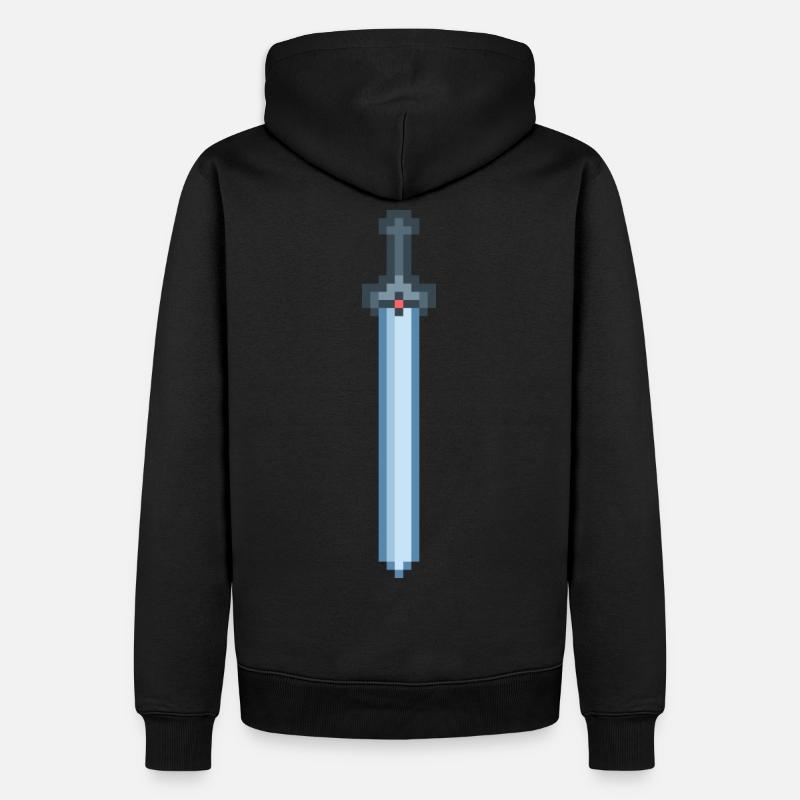 Épée de fer - Sweat à capuche Premium bio Homme - noir