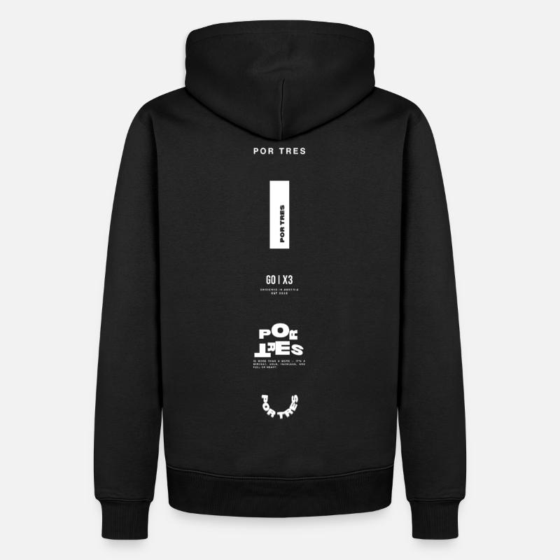The Backhand - Männer Premium Bio Hoodie - Schwarz