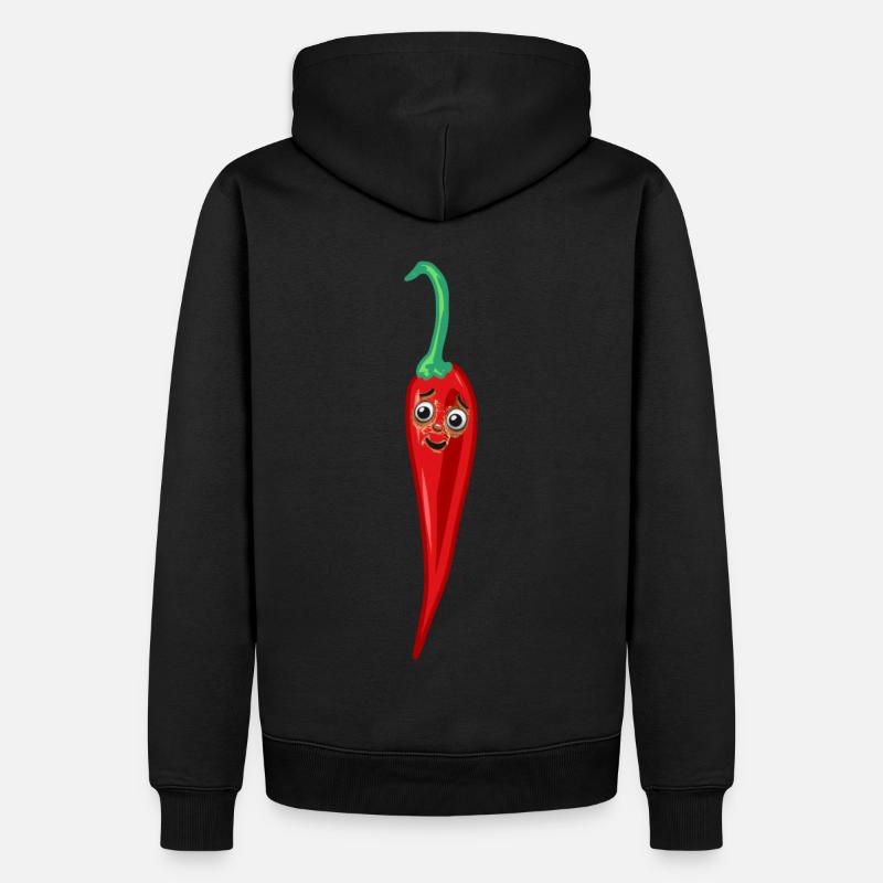 Chilischote Peperoni Küche Köche Koch - Männer Premium Bio Hoodie - Schwarz