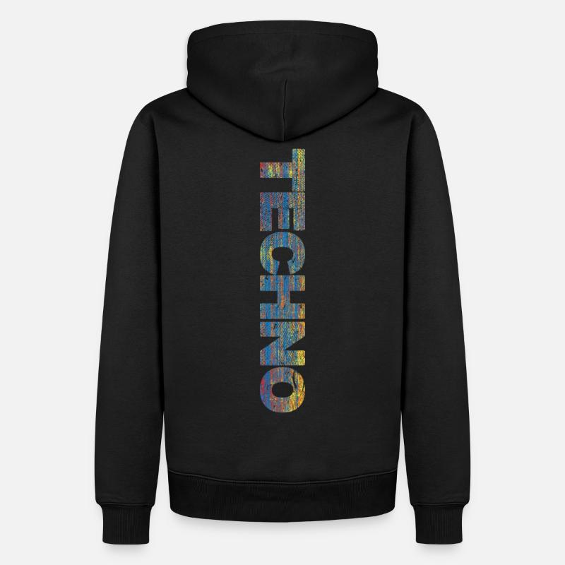 Hard Techno | Dark Techno | Acid Techno - Männer Premium Bio Hoodie - Schwarz