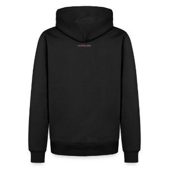 i-Männchen Heavy Metal Einschulung - Männer Premium Bio Hoodie - Schwarz - Hinten - Nico (187cm)