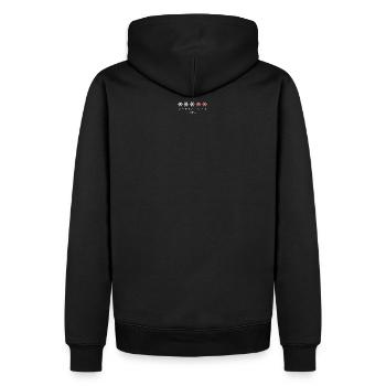 Christmas Loading - Männer Premium Bio Hoodie - Schwarz - Hinten - Nico (187cm)