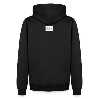 Für Tiere in Not - Männer Premium Bio Hoodie - Schwarz - Hinten - Nico (187cm)