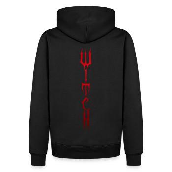 Sorcière sorcière - Sweat à capuche Premium bio Homme - noir - Dos - Nico (187cm)