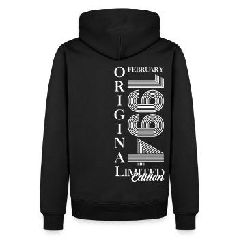 30. Geburtstag Original Februar Jahrgang 1994 - Männer Premium Bio Hoodie - Schwarz - Hinten - Nico (187cm)