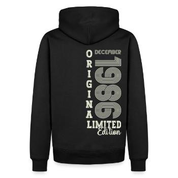 Original Décembre 1986 Cadeau du 36e anniversaire - Sweat à capuche Premium bio Homme - noir - Dos - Nico (187cm)