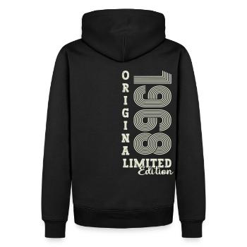 Original vintage 1968 54th birthday gift - Men’s Premium Organic Hoodie - black - Back - Nico (187cm)