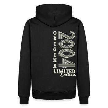 Original vintage 2004 18th birthday gift - Men’s Premium Organic Hoodie - black - Back - Nico (187cm)